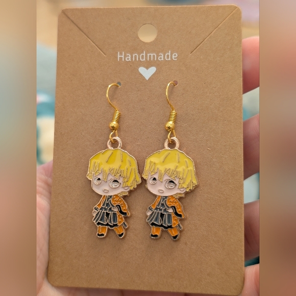 Jewelry - Demon Slayer Anime Zenitsu Earrings NEW